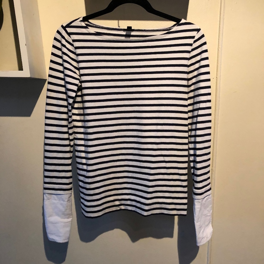 J Crew Long Sleeve Striped Top